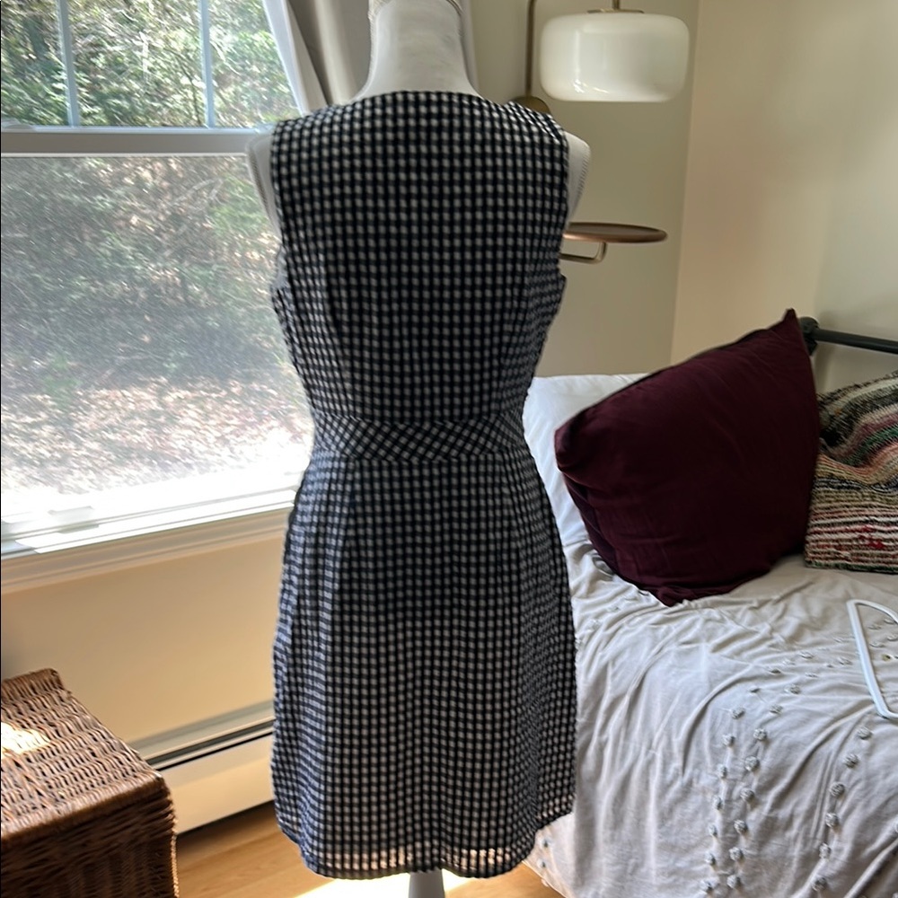 J Crew Blue and White Gingham Dress 6 - Picture 5 of 13